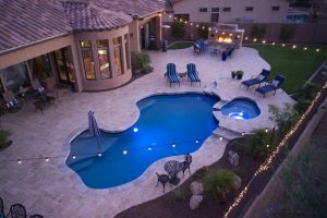 What defines a custom pool design