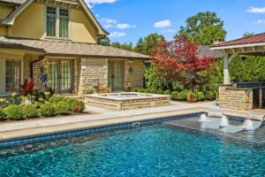 How can built-in seating change the pool experience
